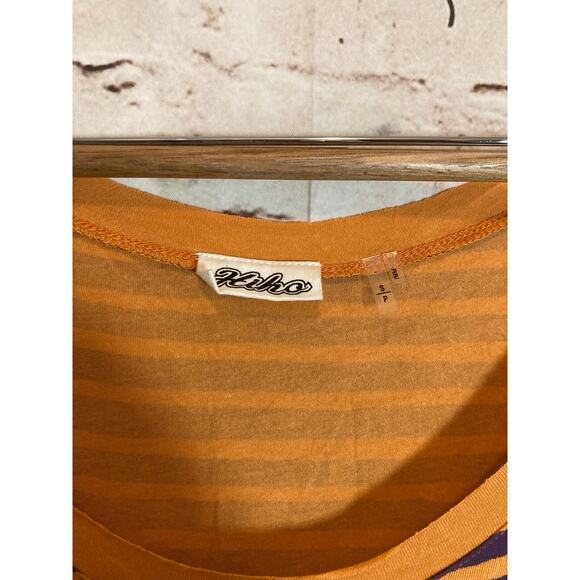 Hiho Maxi Dress Womens Small Purple & Orange Striped Full Length Stretch - Picture 7 of 16